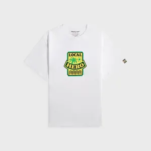 Martine Rose Oversized Tee - White Local Hero Stretchable Sustainable Fibers