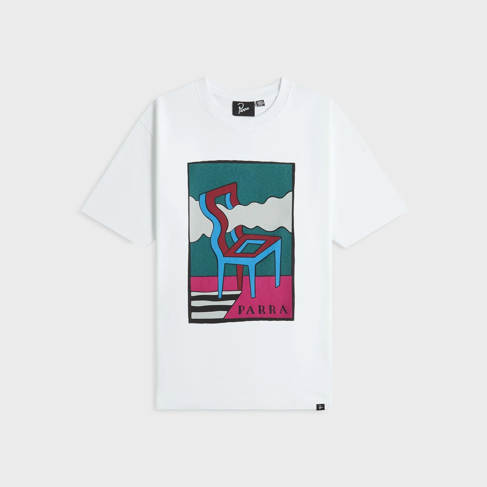 Sustainable production by Parra Smoke Chair Tee - White