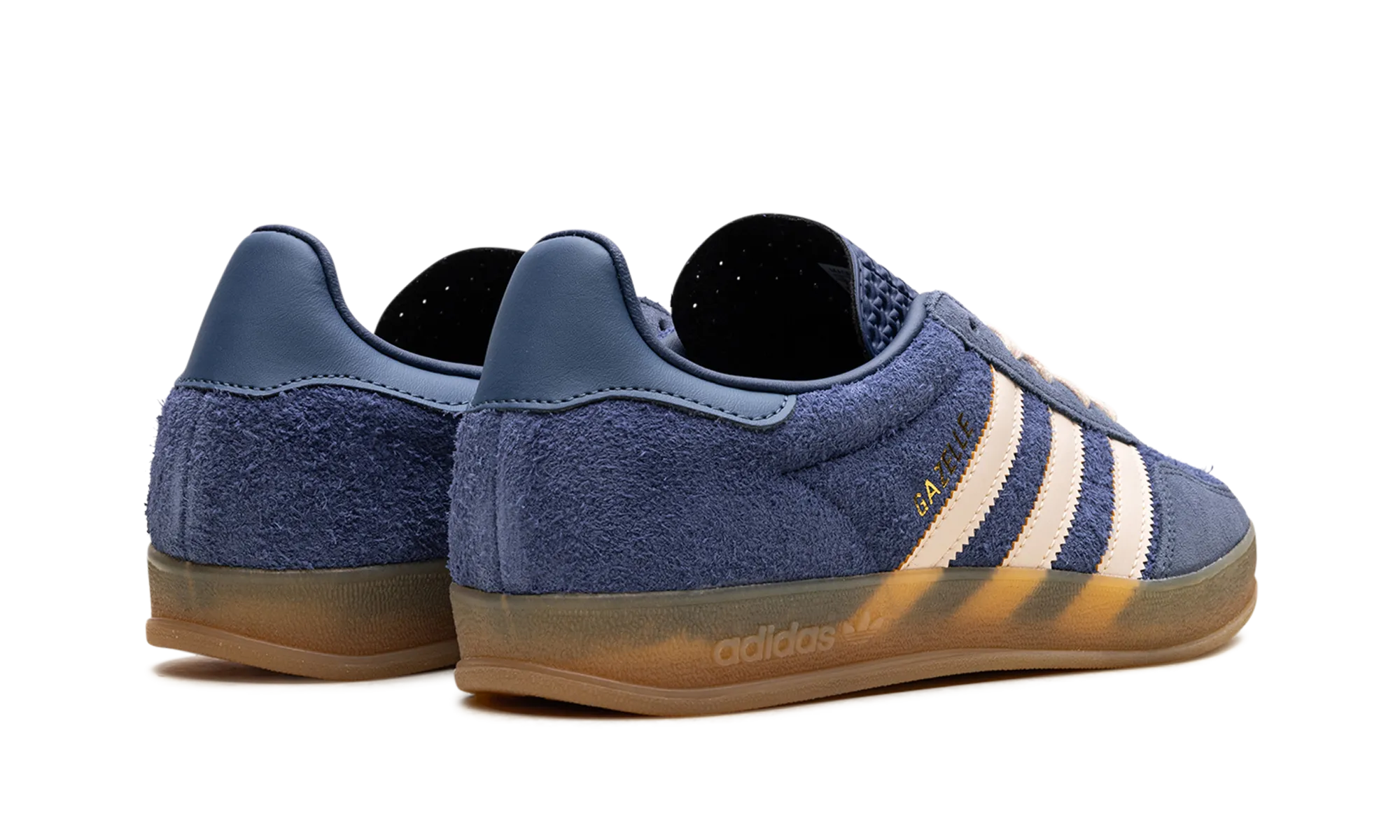 Adjustable Laces Gazelle Indoor "Dark Blue Suede"