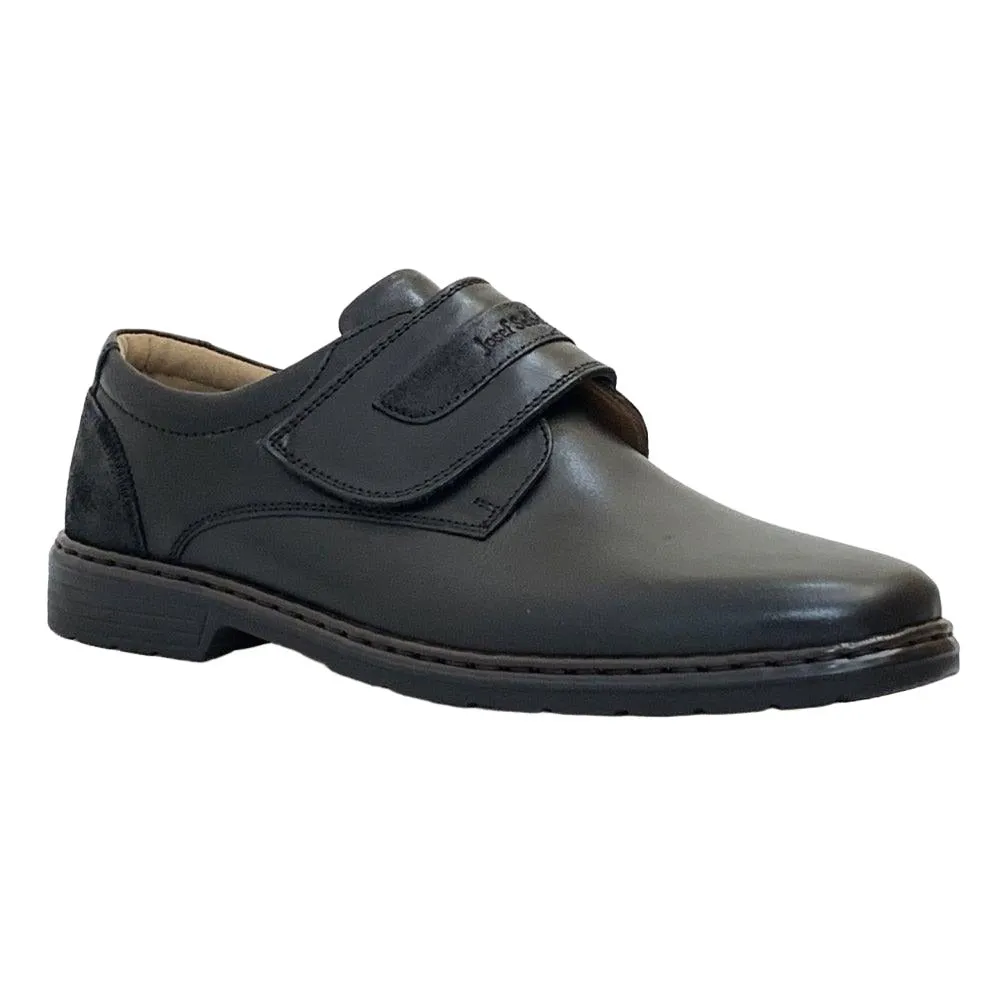 Wide Fit Option Stride Smooth Josef Seibel Mens Shoe Alastair 02 Black
