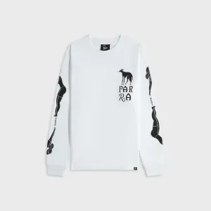 by Parra Dog Training Long Sleeve Tee - White Casual Comfort Layer