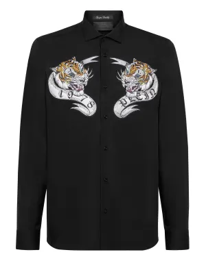 Shirt Sugar Daddy Cut LS Tattoo Casual Comfort Non Irritating Tags