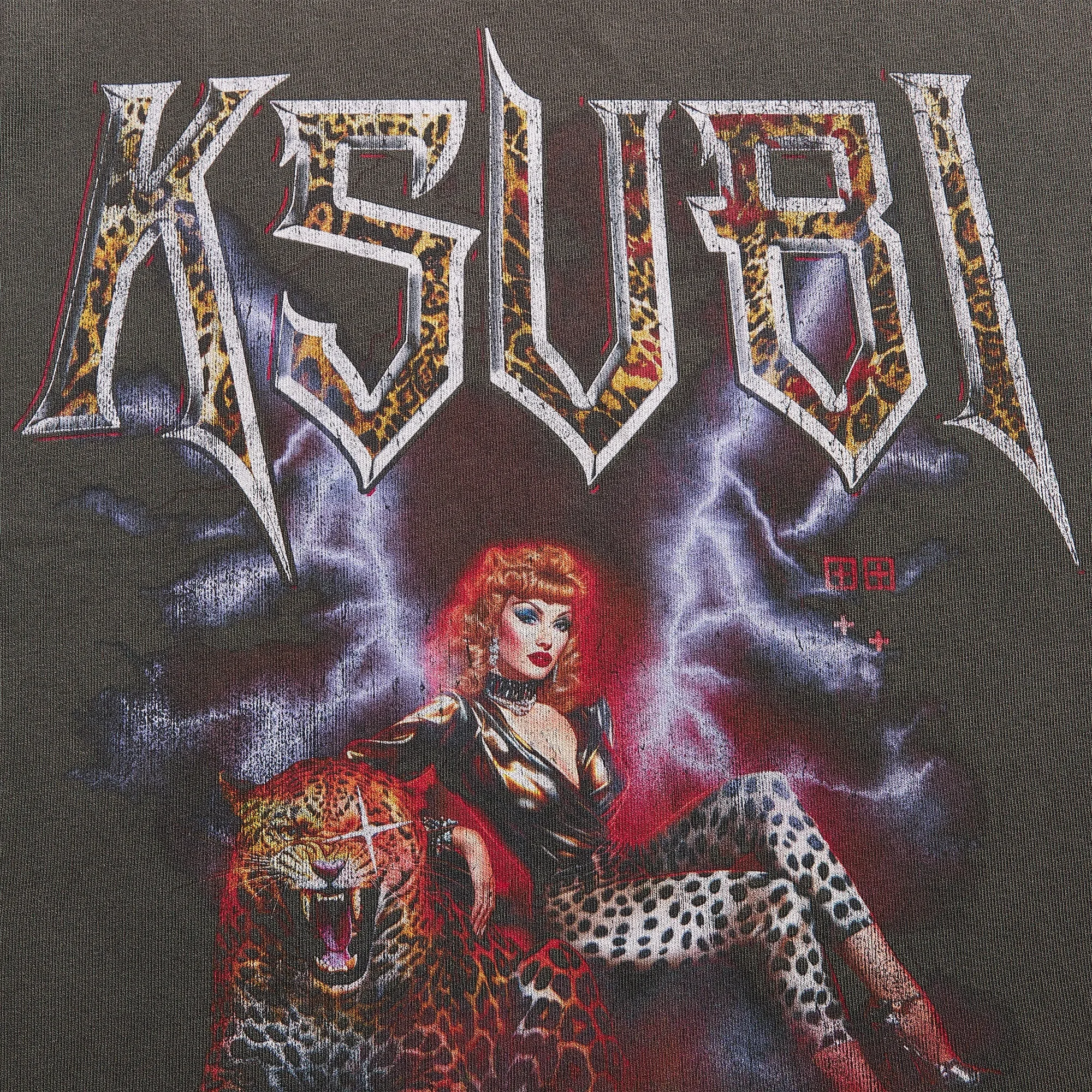 Stylish Wearable Ksubi Kingdom Ekcess Short Sleeve Tee - Faded Black