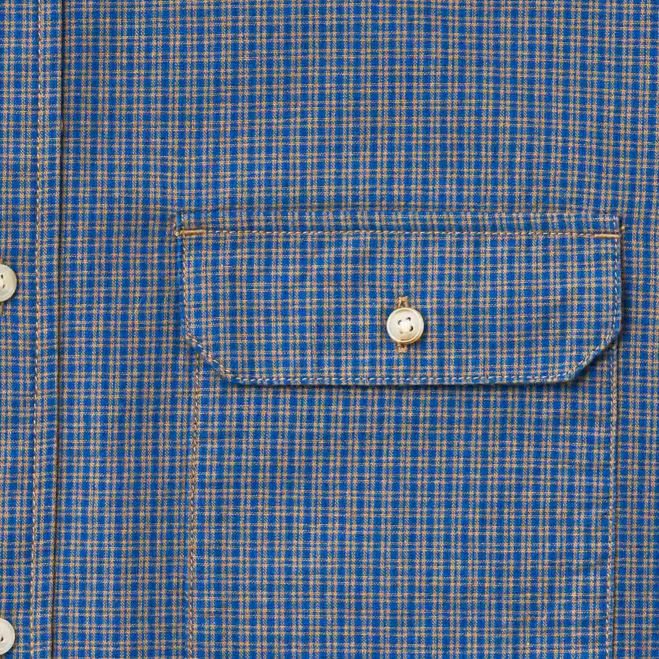 Gramicci Checkered Stance Shirt Sierra Check Navy Soft touch finish Seasonal Wear