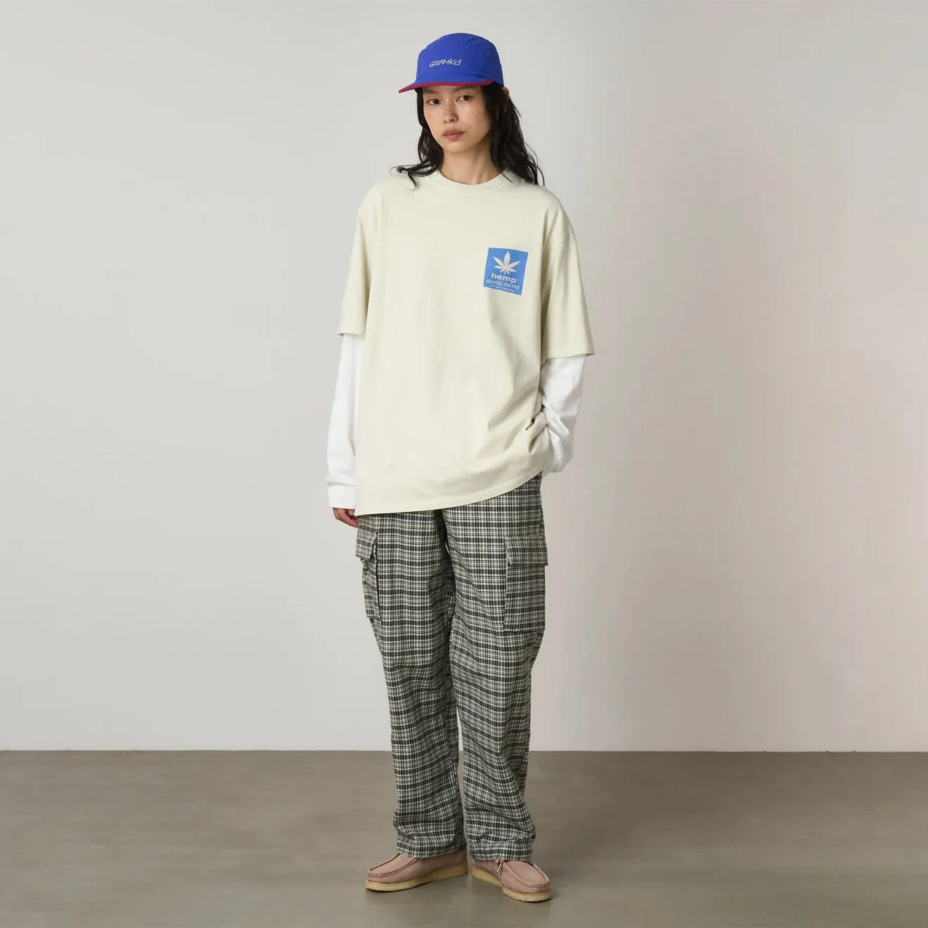 Trendy Wearable Comfortable fit Gramicci Hemp Tee Natural Pigment