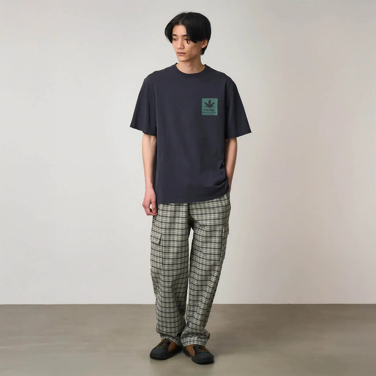 UV resistant Gramicci Hemp Tee Navy Pigment