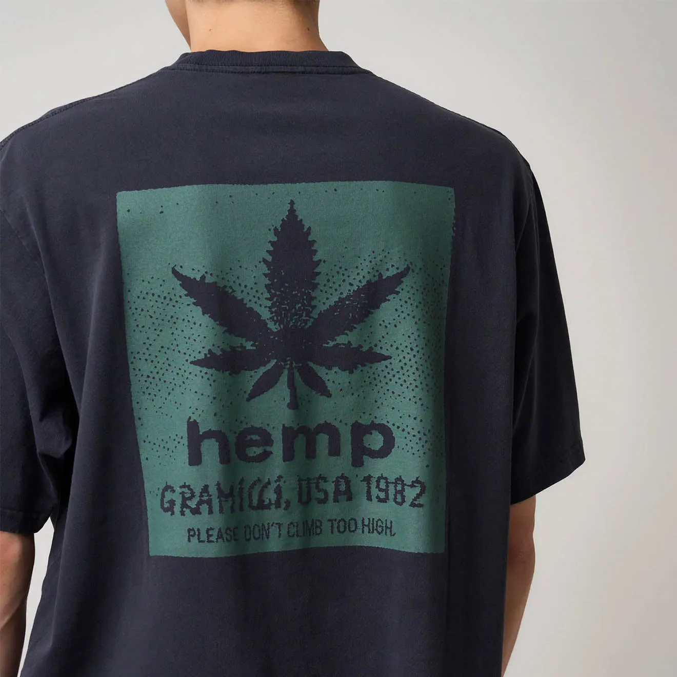 Collared formality Gramicci Hemp Tee Navy Pigment