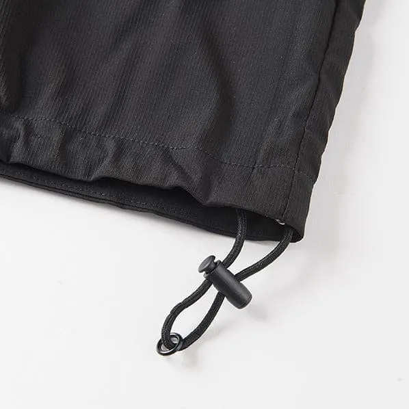 Gramicci Rectas Big Flap Jacket Black Anti Pilling Surface Non Irritating Edging