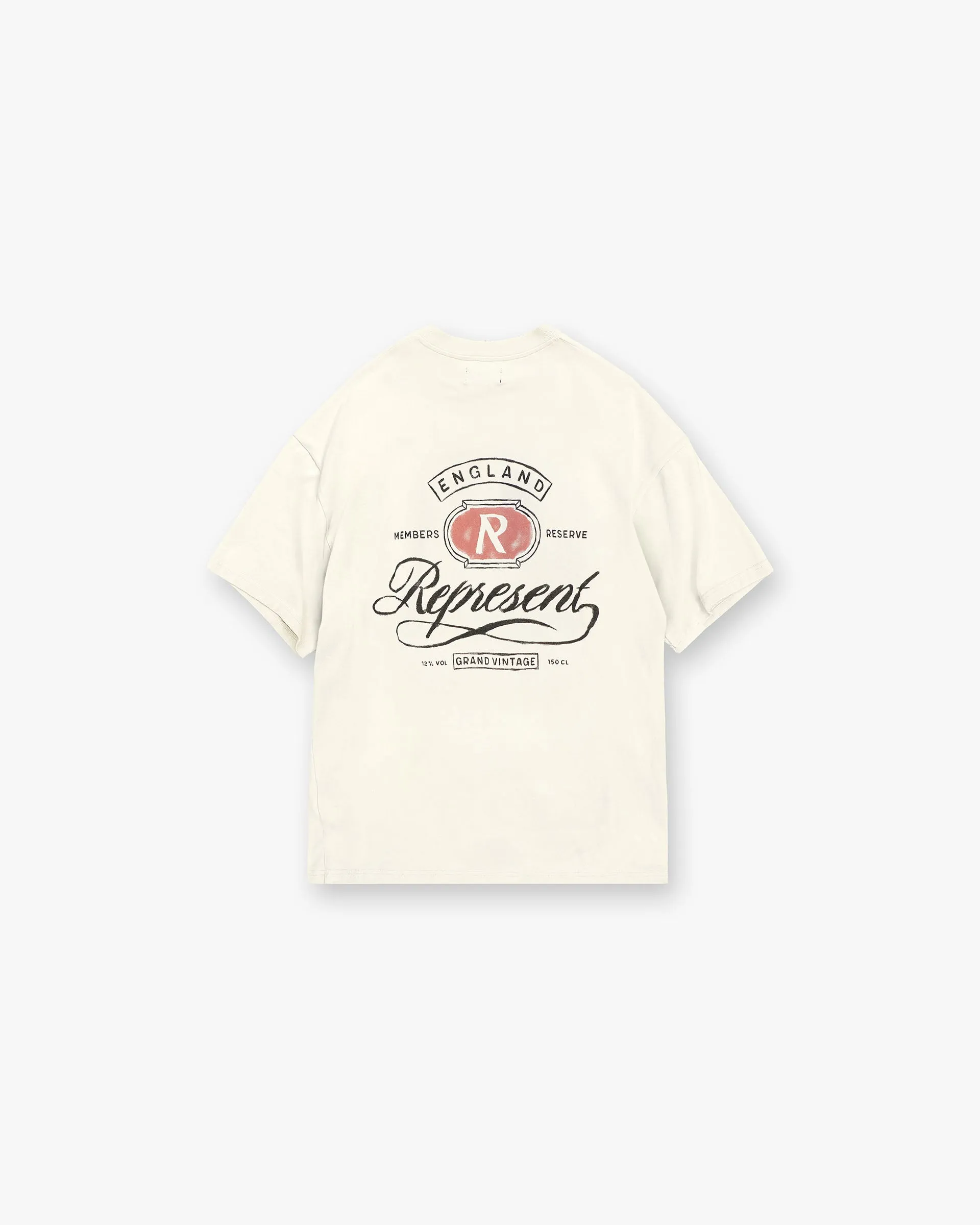 Cozy Feeling Essential Fit Grand Vintage Hand Drawn T-Shirt - Aged White