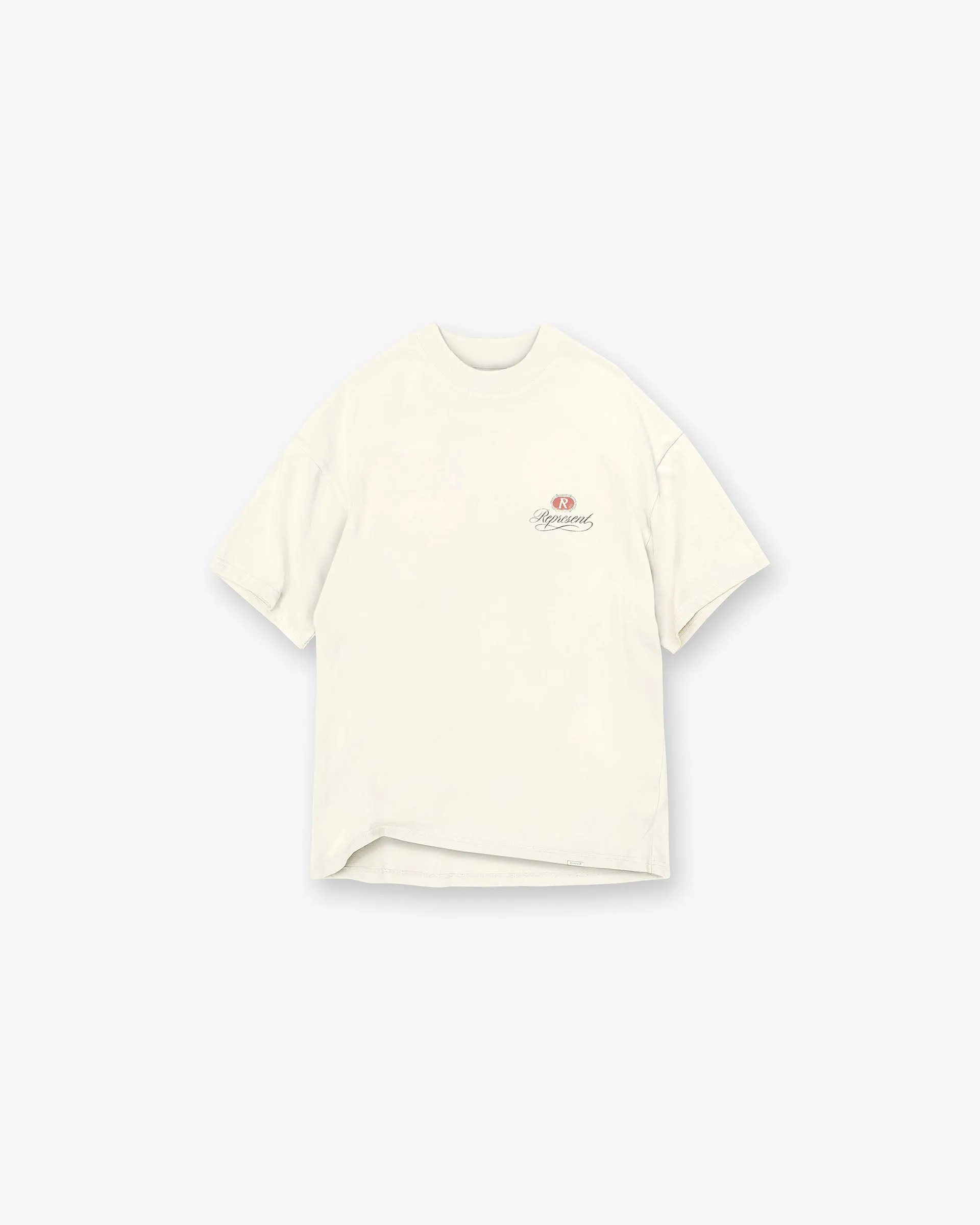 Grand Vintage Hand Drawn T-Shirt - Aged White Cozy and Comfortable