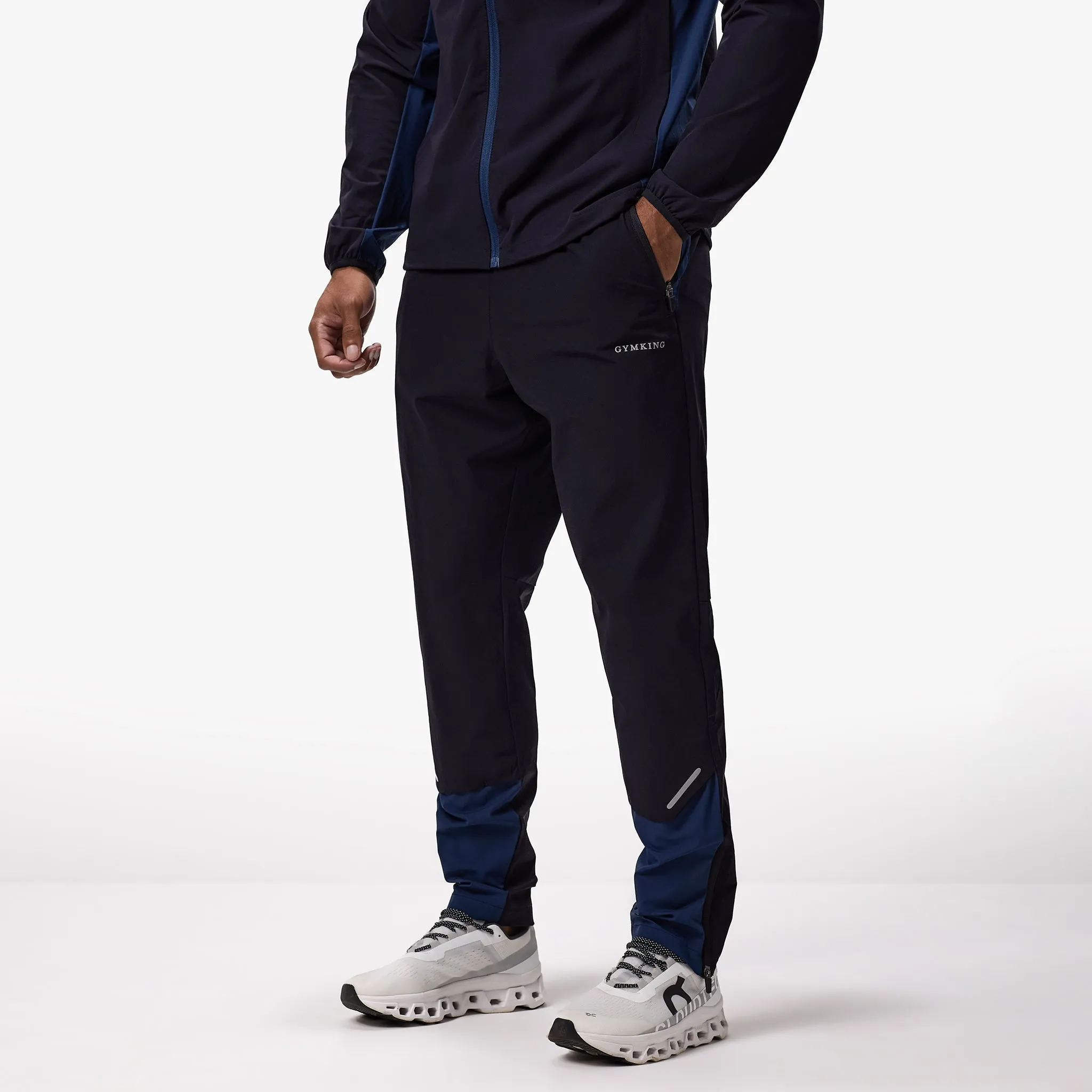 Core Ease Gym King Advance Tracksuit Bottoms - Navy/Estate Blue