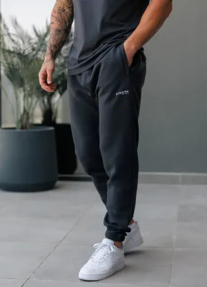 Layering Piece Ultra Soft Texture Gym King Established Relaxed Fit Jogger - Pewter/White