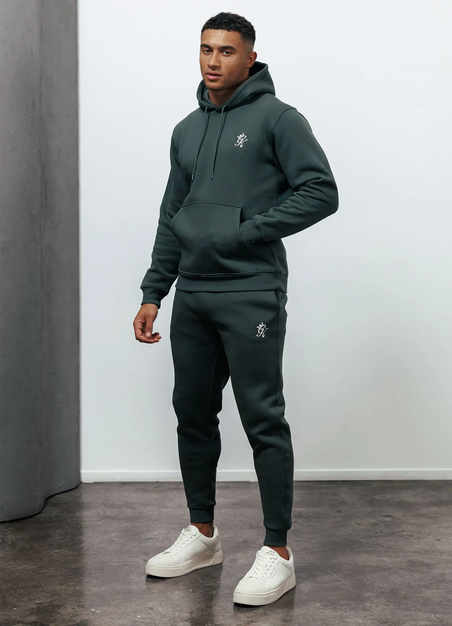 Gym King Fundamental Fleece Jogger - Forest Green Roll-up style Casual Chic Look