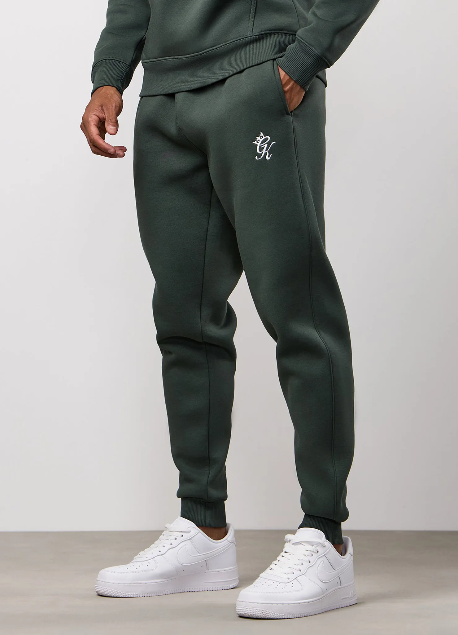 Gym King Fundamental Fleece Jogger - Forest Green Perfectly Relaxed Utility Pockets