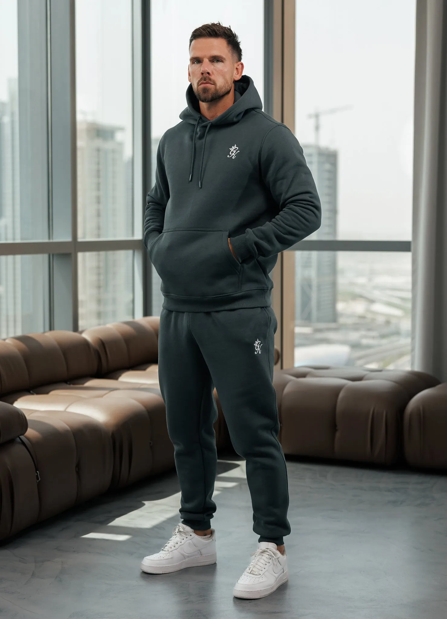 Gym King Fundamental Fleece Jogger - Green Smoke Active Lifestyle