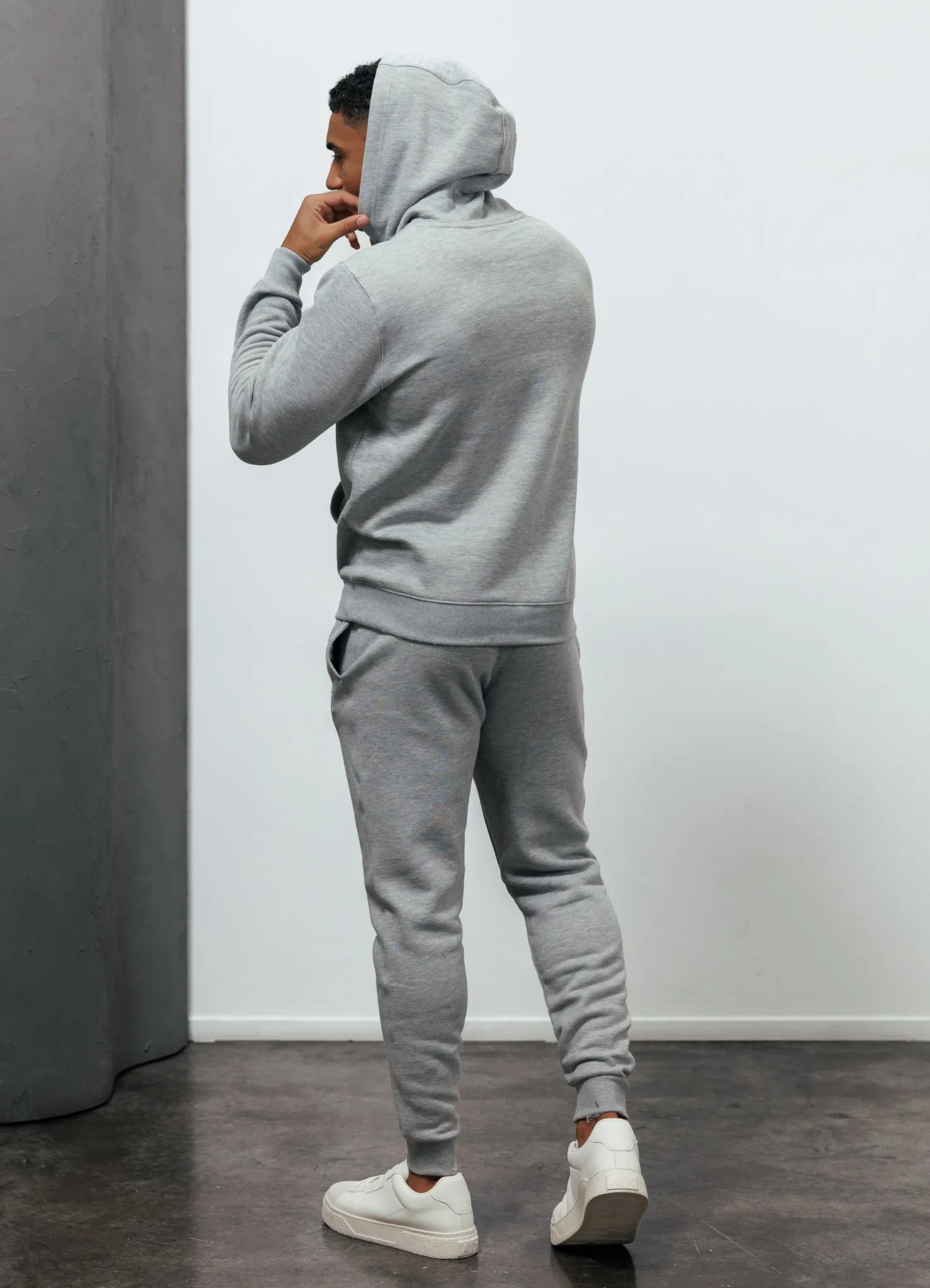 Gym King Fundamental Fleece Jogger - Grey Marl Mesh Lined Ultimate Comfort