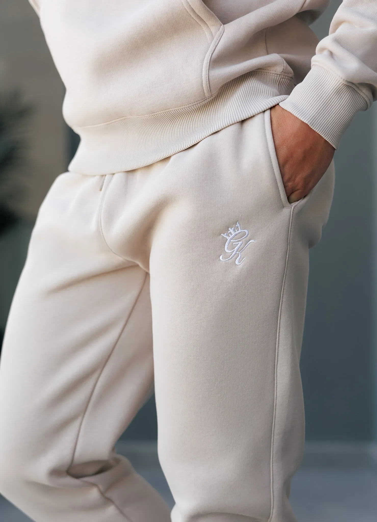 ArticulatedJoints Gym King Fundamental Fleece Jogger - Light Stone