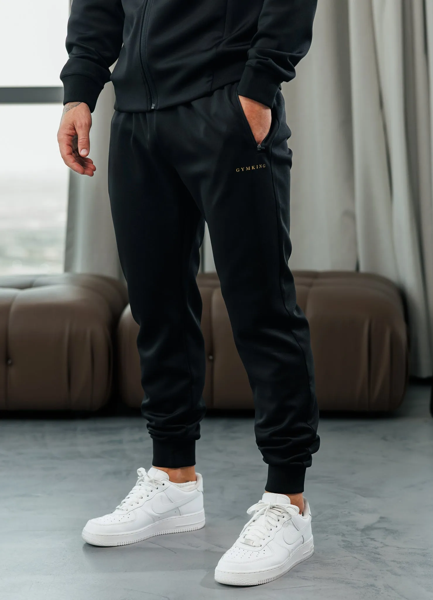 Street Comfort Gym King Poly Jogger - Black