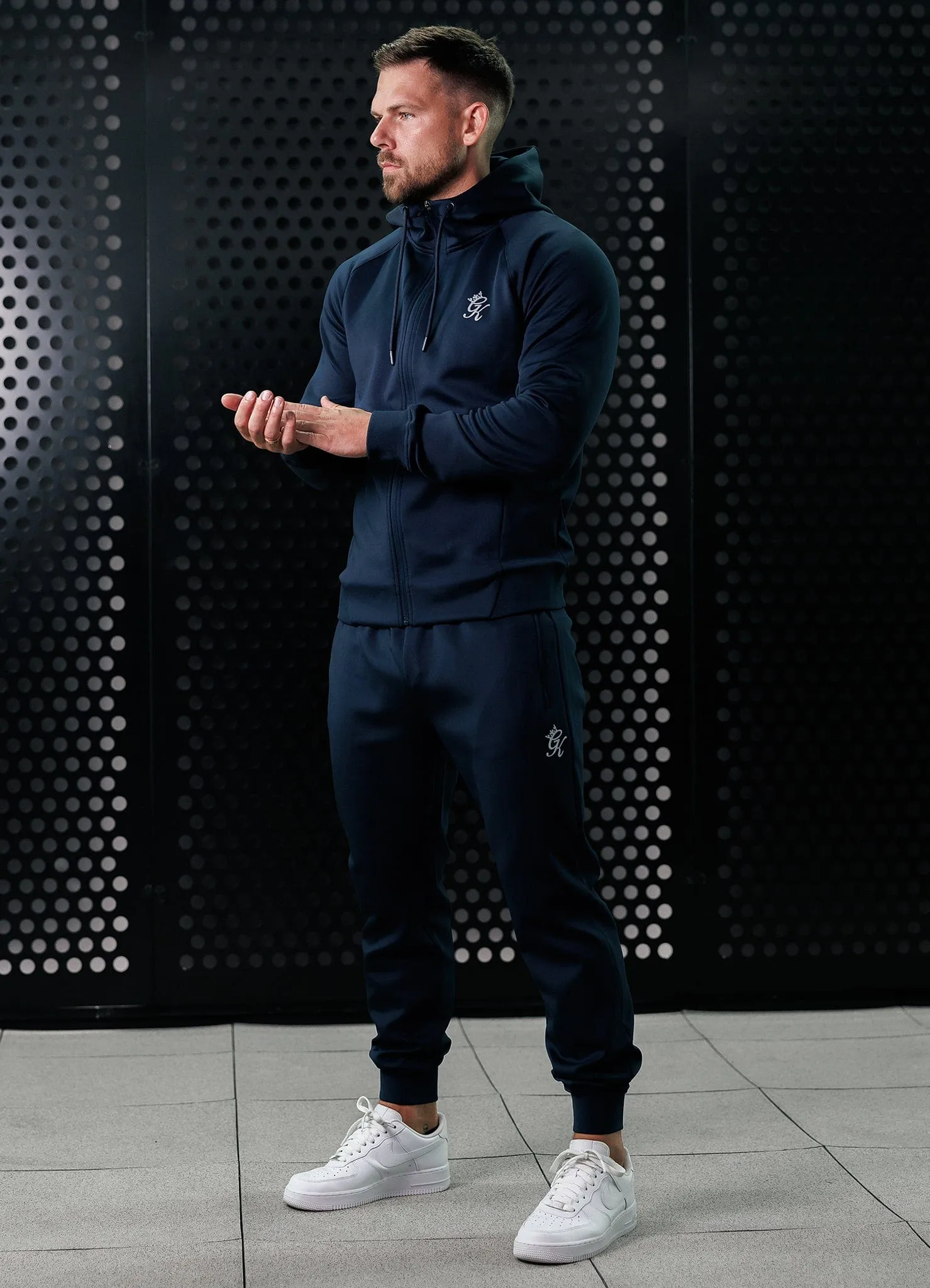 Gym King Poly Tracksuit Bottom - Navy Comfortable Fabric Soft Finish
