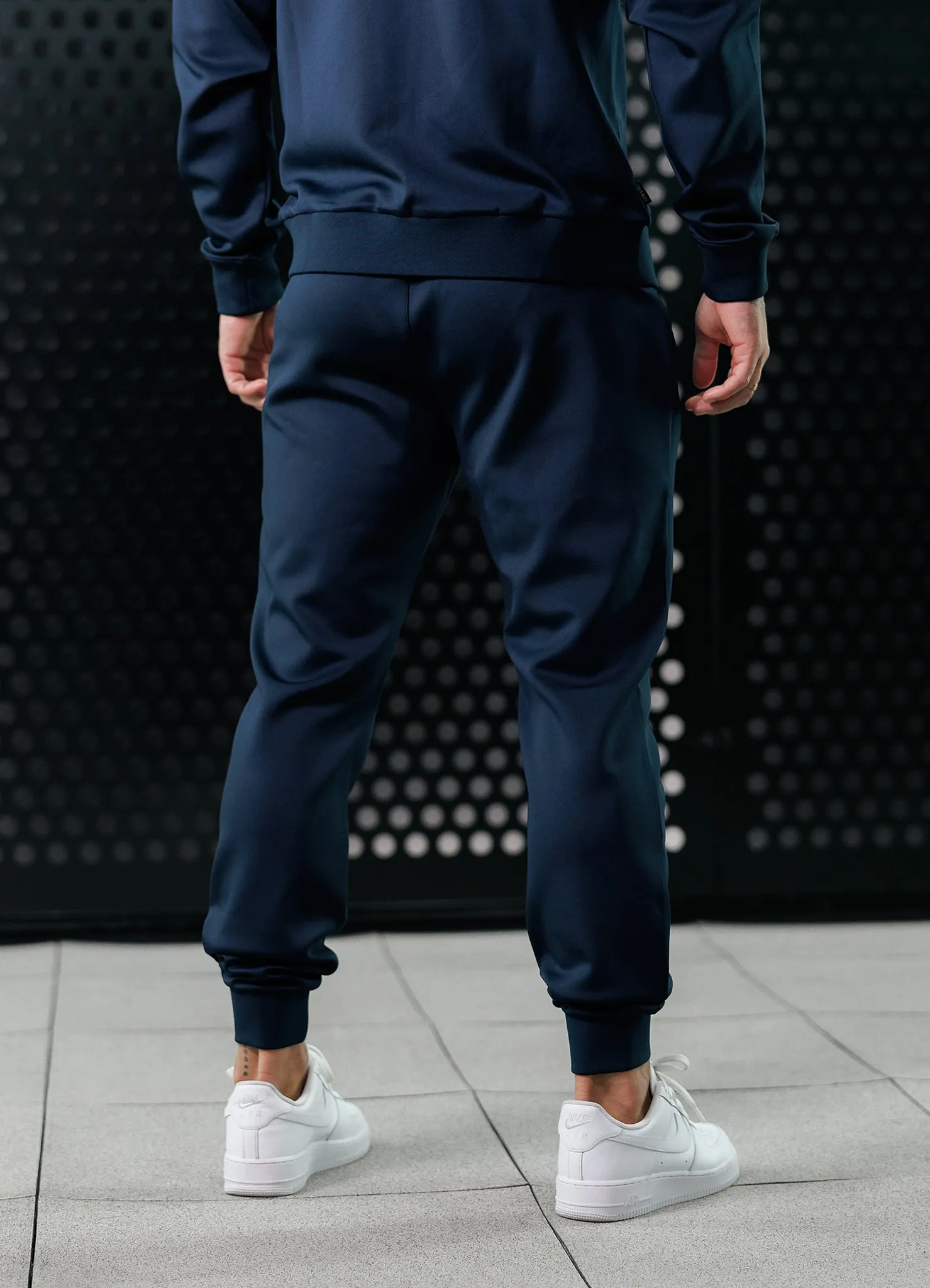 Gym King Poly Tracksuit Bottom - Navy Perfect Fit Wear