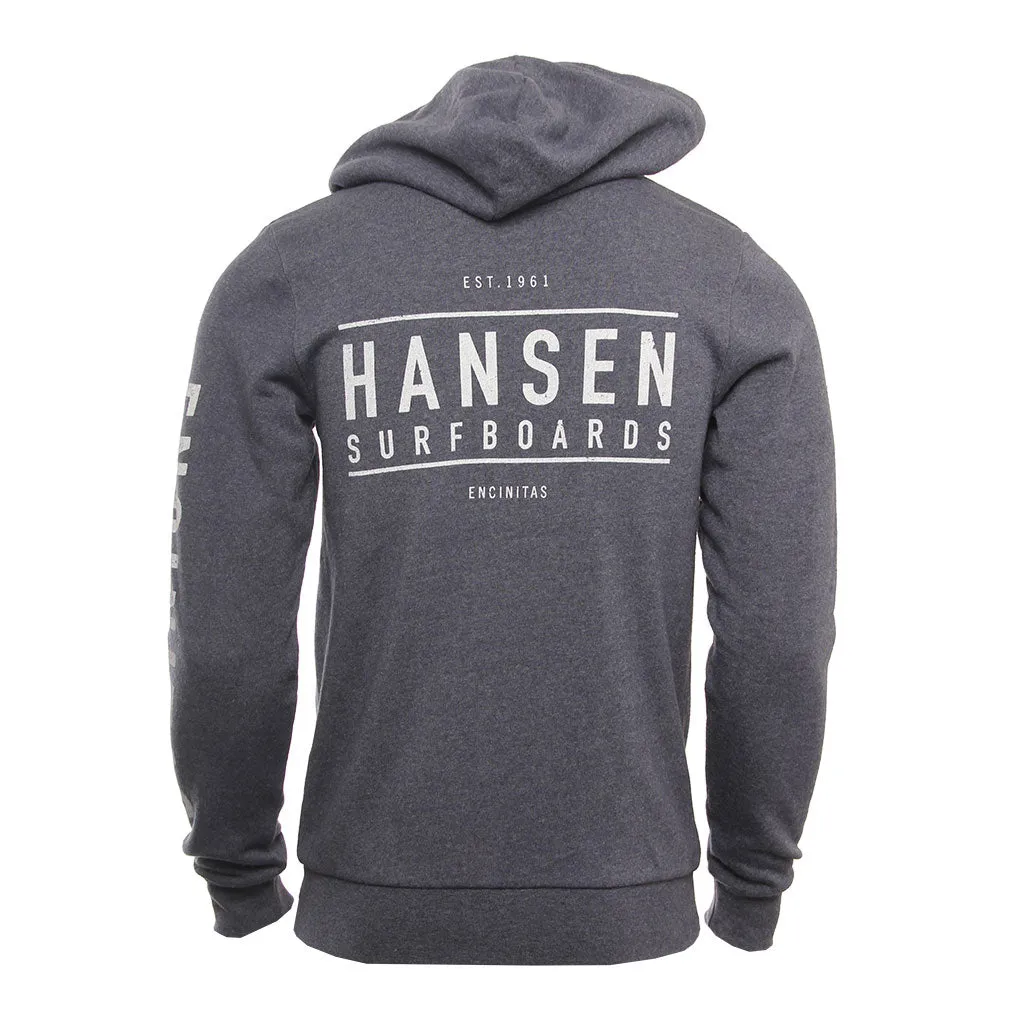 Hansen Mens Sweatshirt Box Corp Zip Timeless Active