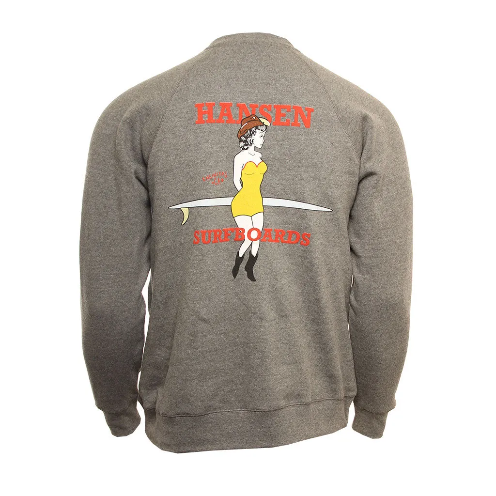 Product Innovation Tall Length Hansen Mens Sweatshirt Cowgirl Crew