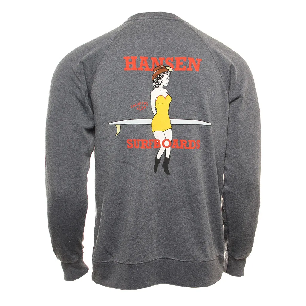 Hansen Mens Sweatshirt Cowgirl Crew Lounge Fit Trendy Comfort
