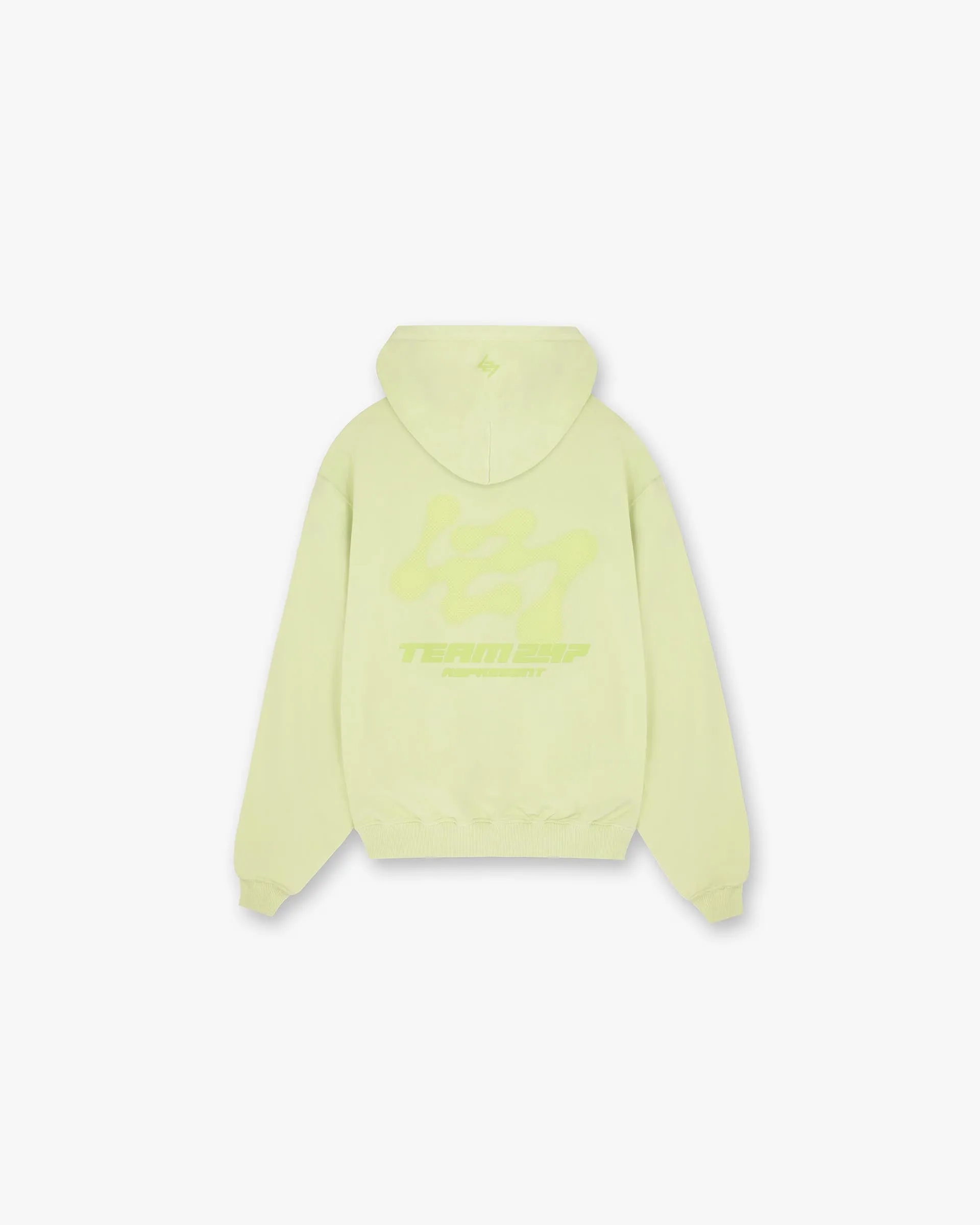 Cozy Warmth 247 Future Terrains Oversized Hoodie - Shadow Lime