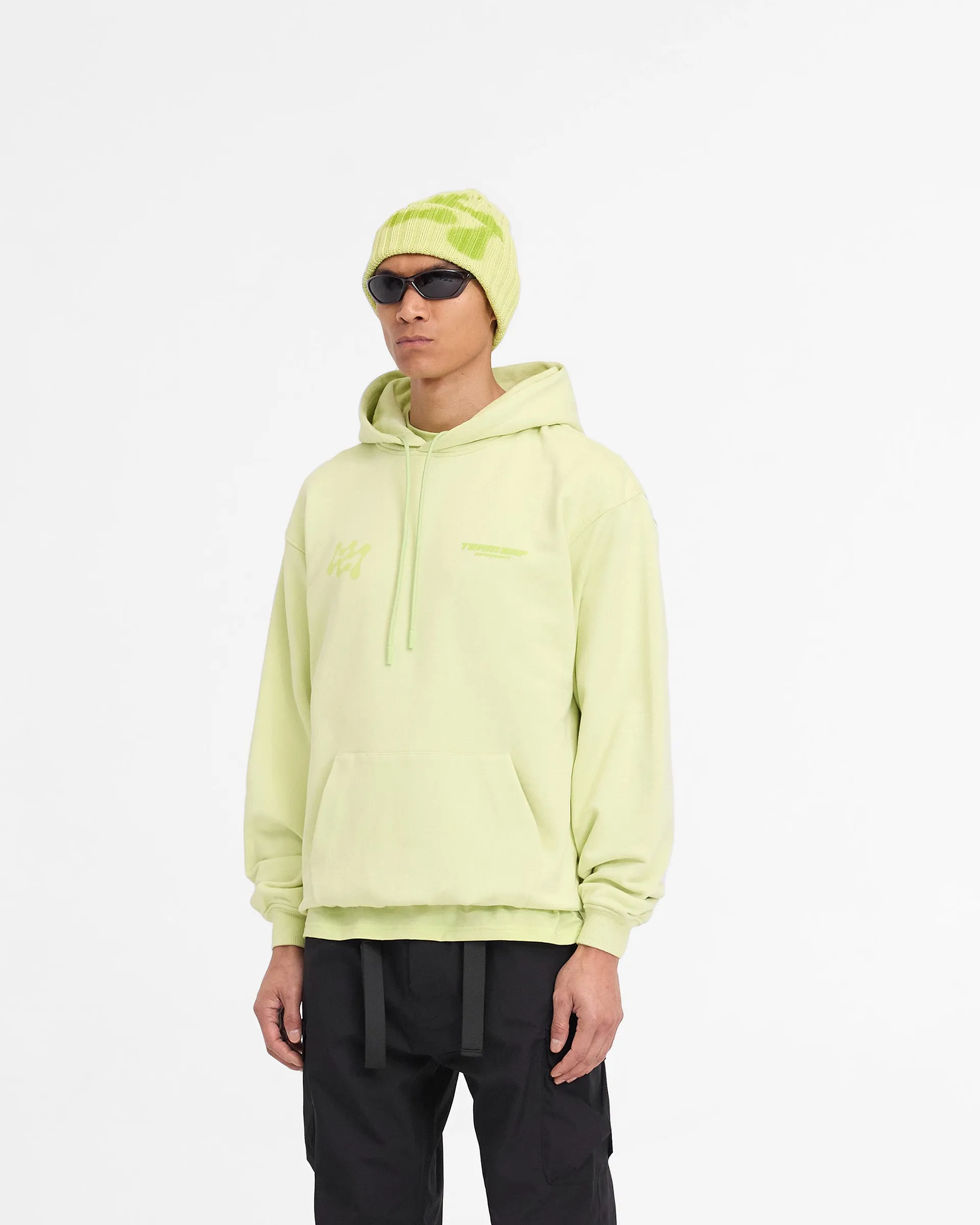 Versatile Hoodie 247 Future Terrains Oversized Hoodie - Shadow Lime