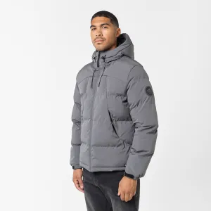 Seam Sealed Technology High End Look Ripstop Racer Puffer Jacket | Charcoal