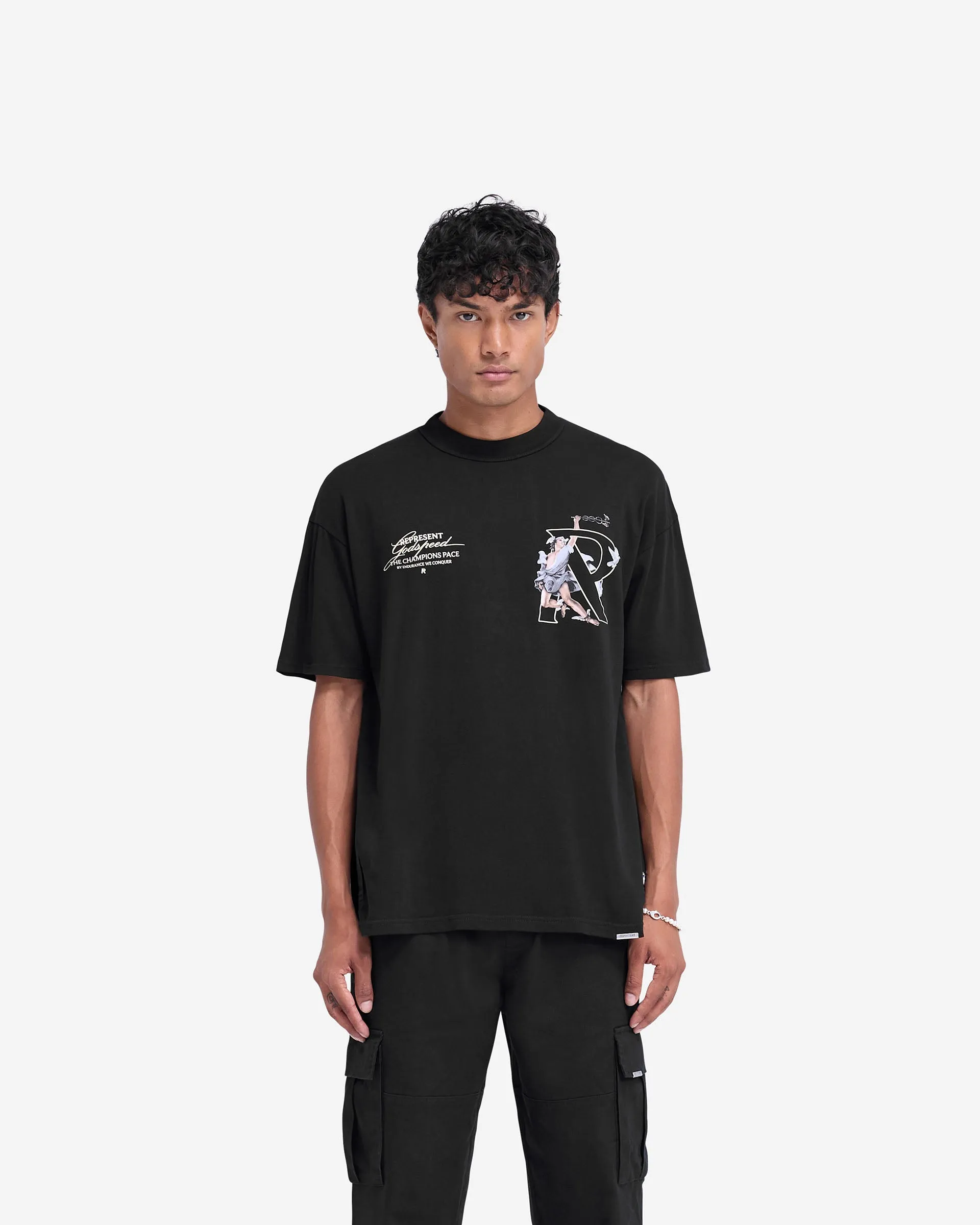 Minimal Comfort Hermes T-Shirt - Jet Black