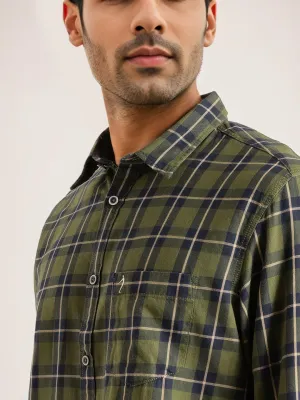 Social Meetup Men Checked Full Sleeve Cotton Shirt