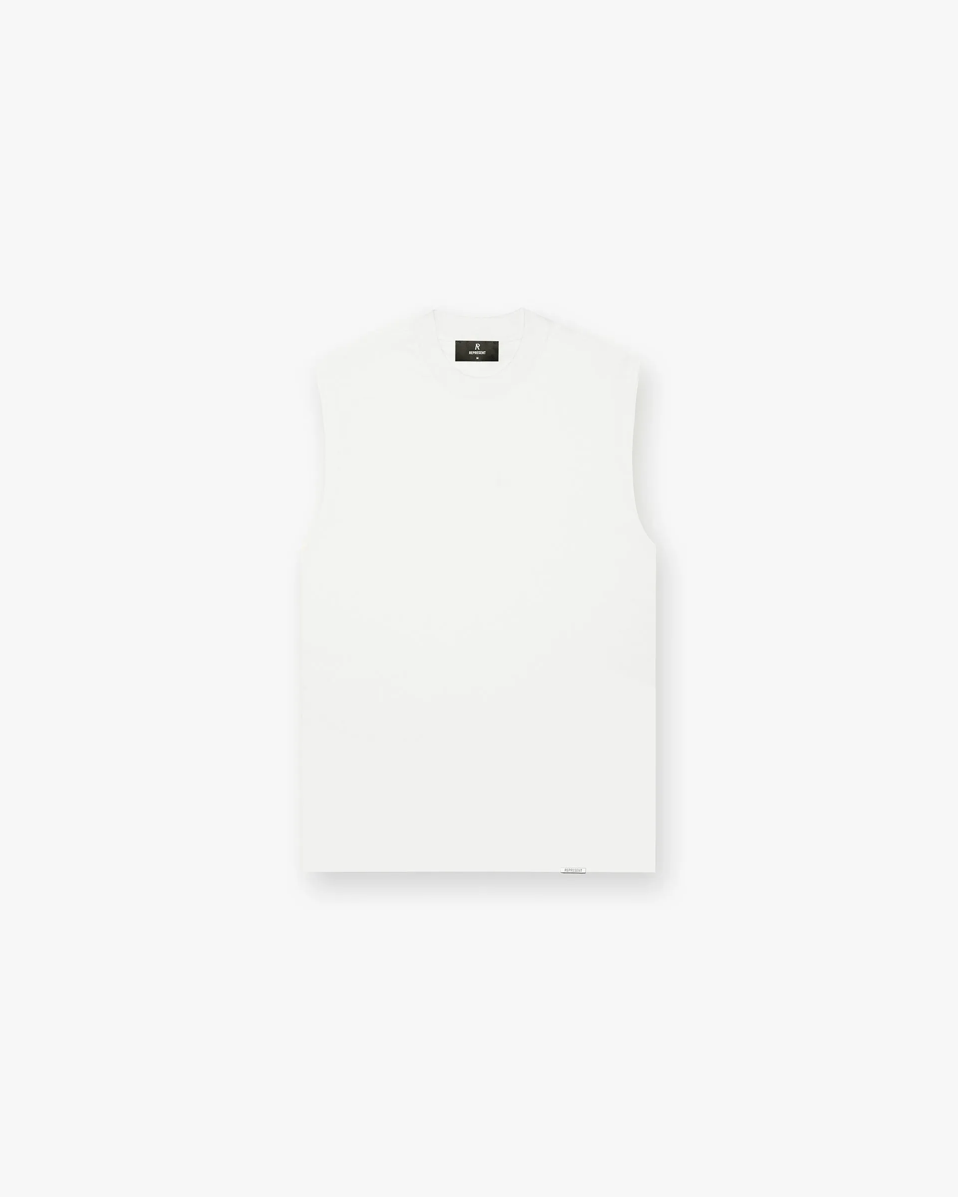 Initial Boxy Tank - Flat White Athletic Wear