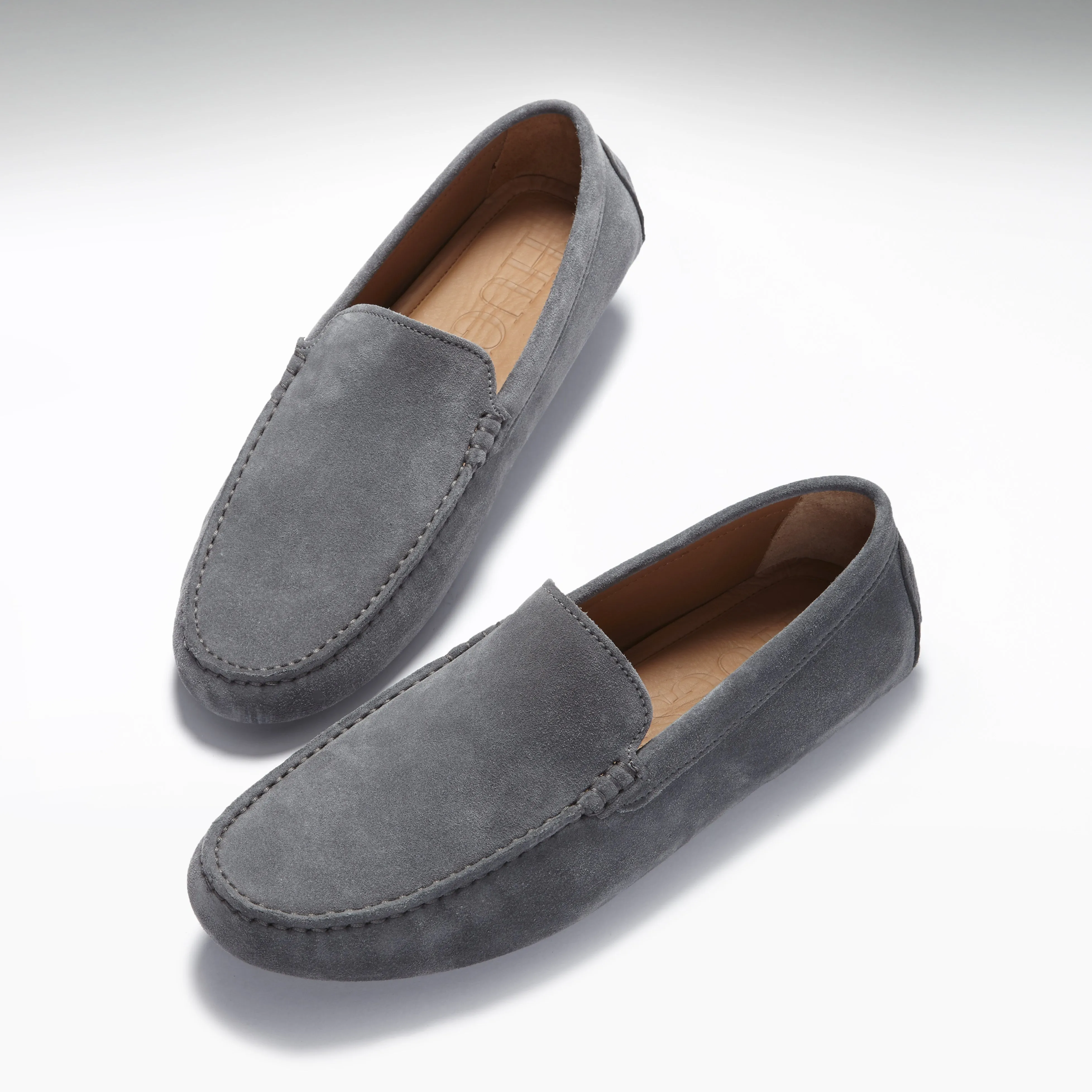 Even Steps Trail Walk Driving Loafers, slate grey suede