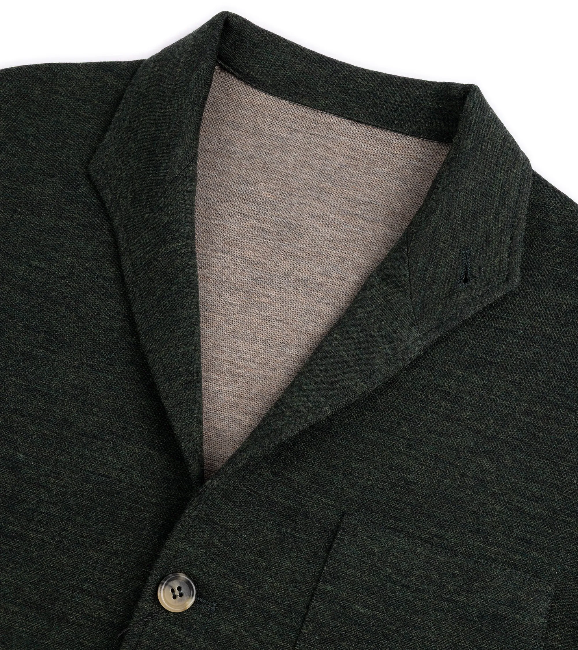 WaterRepellentFabric Justo Gimeno Wool Knit Teba Jacket: Olive