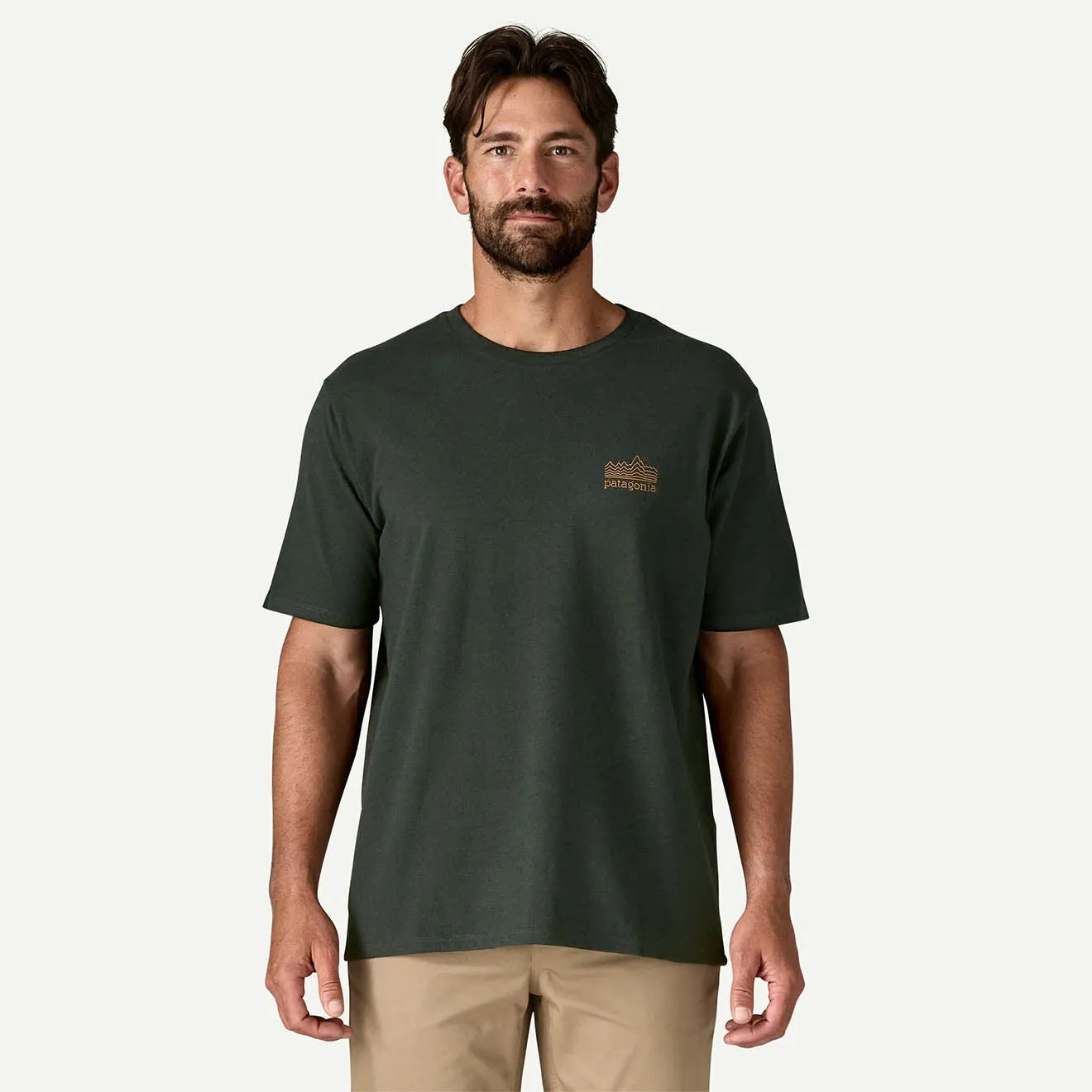 Patagonia Strataspire Responsibili-Tee Old Growth Green Formal Style