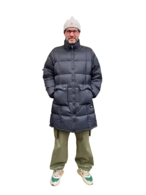 Taion Long Volume Down Coat Black Collapsible Packable Design Sporty Layers