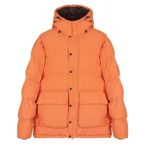 Hikerdelic Calland Ripstop Puffer Jacket Orange Nylon Shell Construction Versatile Styling