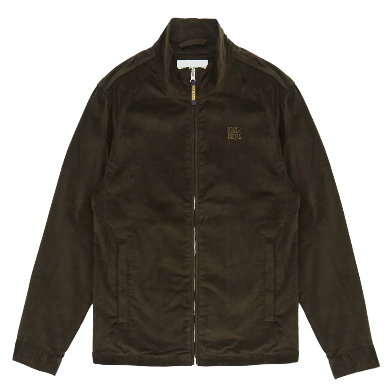 Hikerdelic Needle Cord Track Jacket - Khaki Durable Outer Layer Utility Pockets