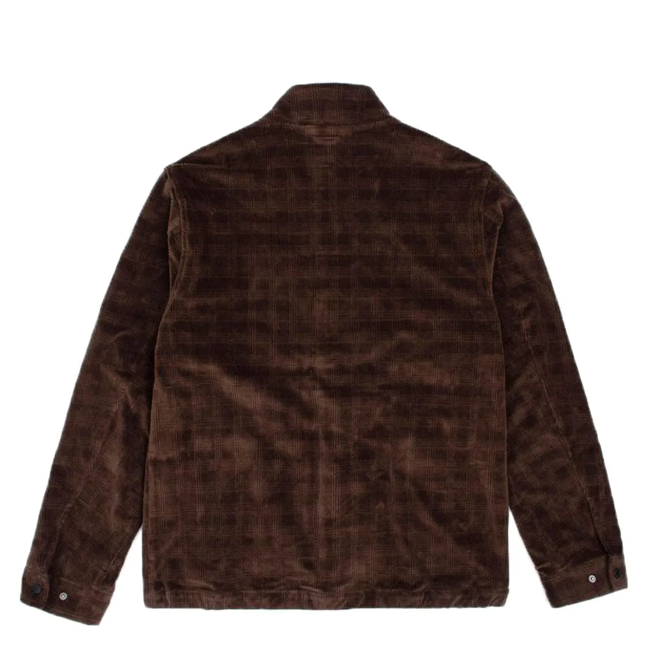 Hikerdelic Plaid Corduroy Track Jacket Brown Reinforced Zippers Active Urban Layer