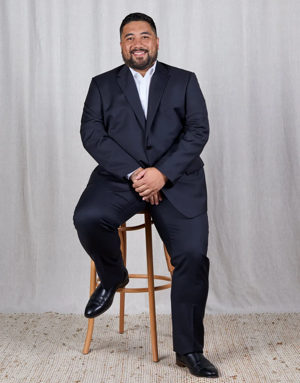 Multi Pocket System Hollywood Black Twill Suit Trouser