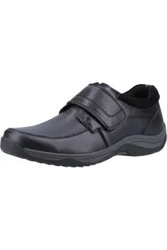 Hush Puppies Douglas strap in Black Kind Step Ventilated Mesh Sunny Walks