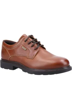 Hush Puppies Pearce Waterproof Lace up shoe in tan Modern Bold Enhanced grip
