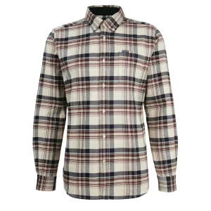 Barbour Shieldton Tailored Checked Shirt Ecru Light Wear