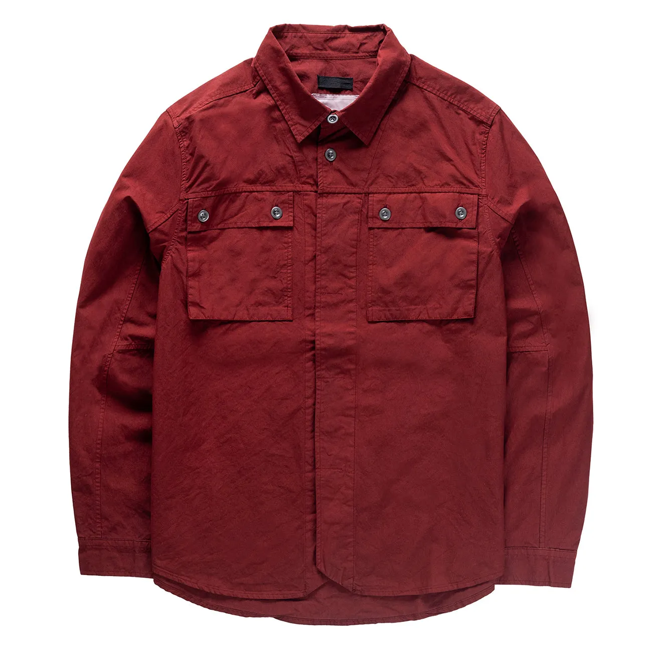 Urban Comfort Left Hand Twin Pocket Shirt Burgundy