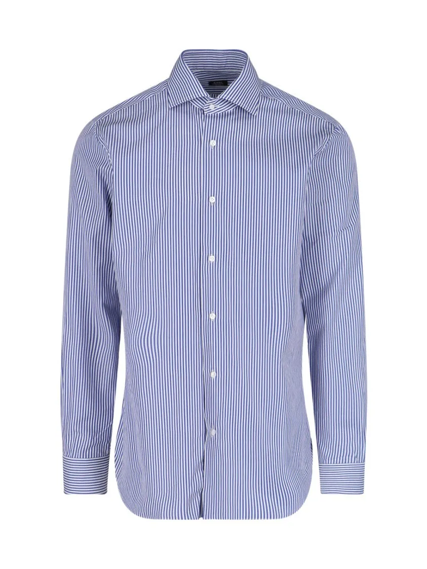Versatile Layer I' Stripe Shirt ?C Blue