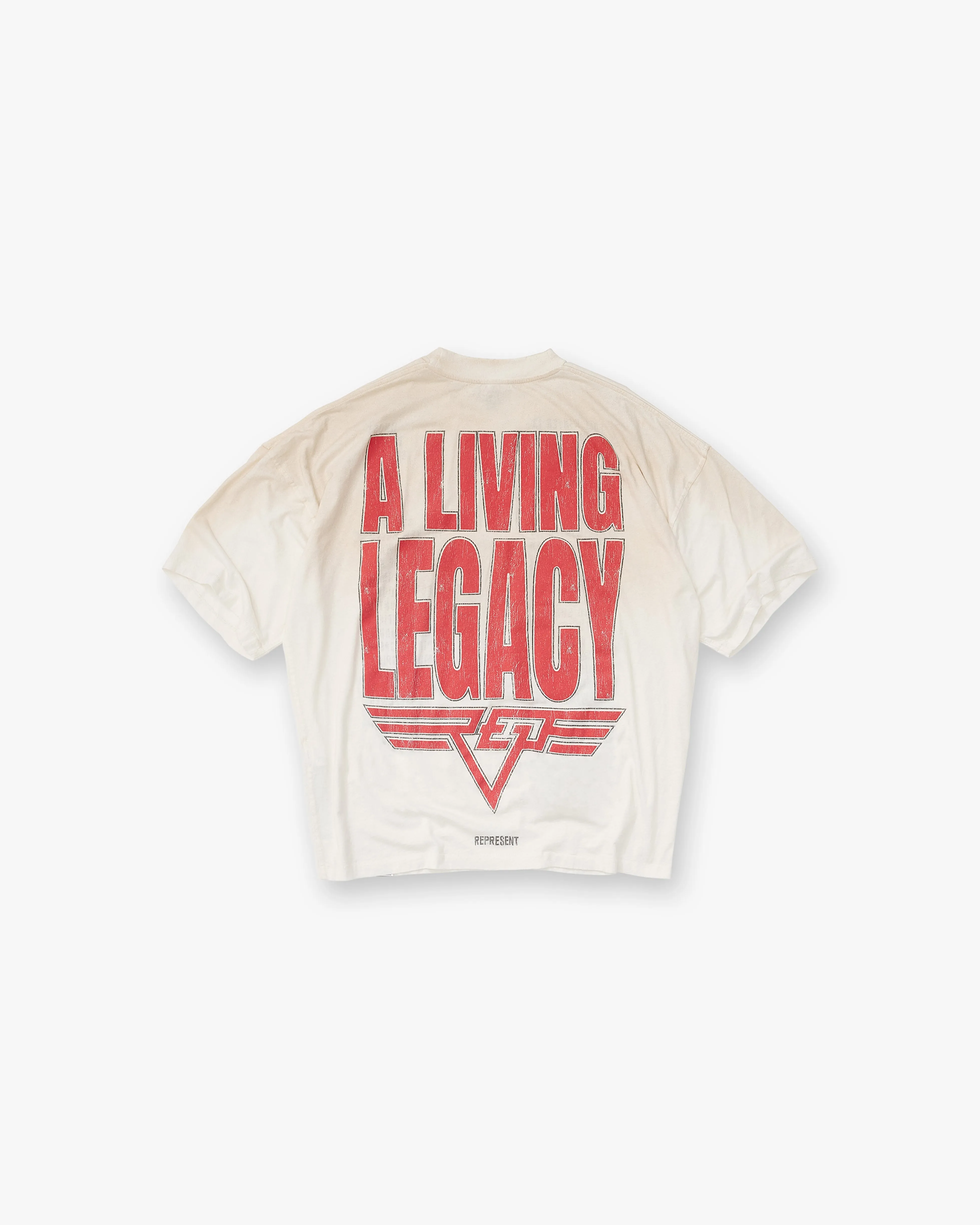 Beachwear Outdoor Sports Reversible Living Legacy Tour T-Shirt - Flat White