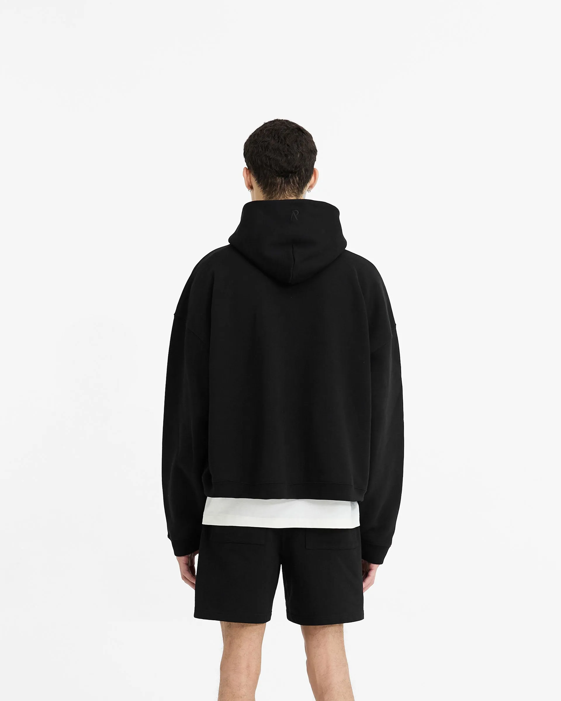 Initial Boxy Hoodie - Black Chill Outfit