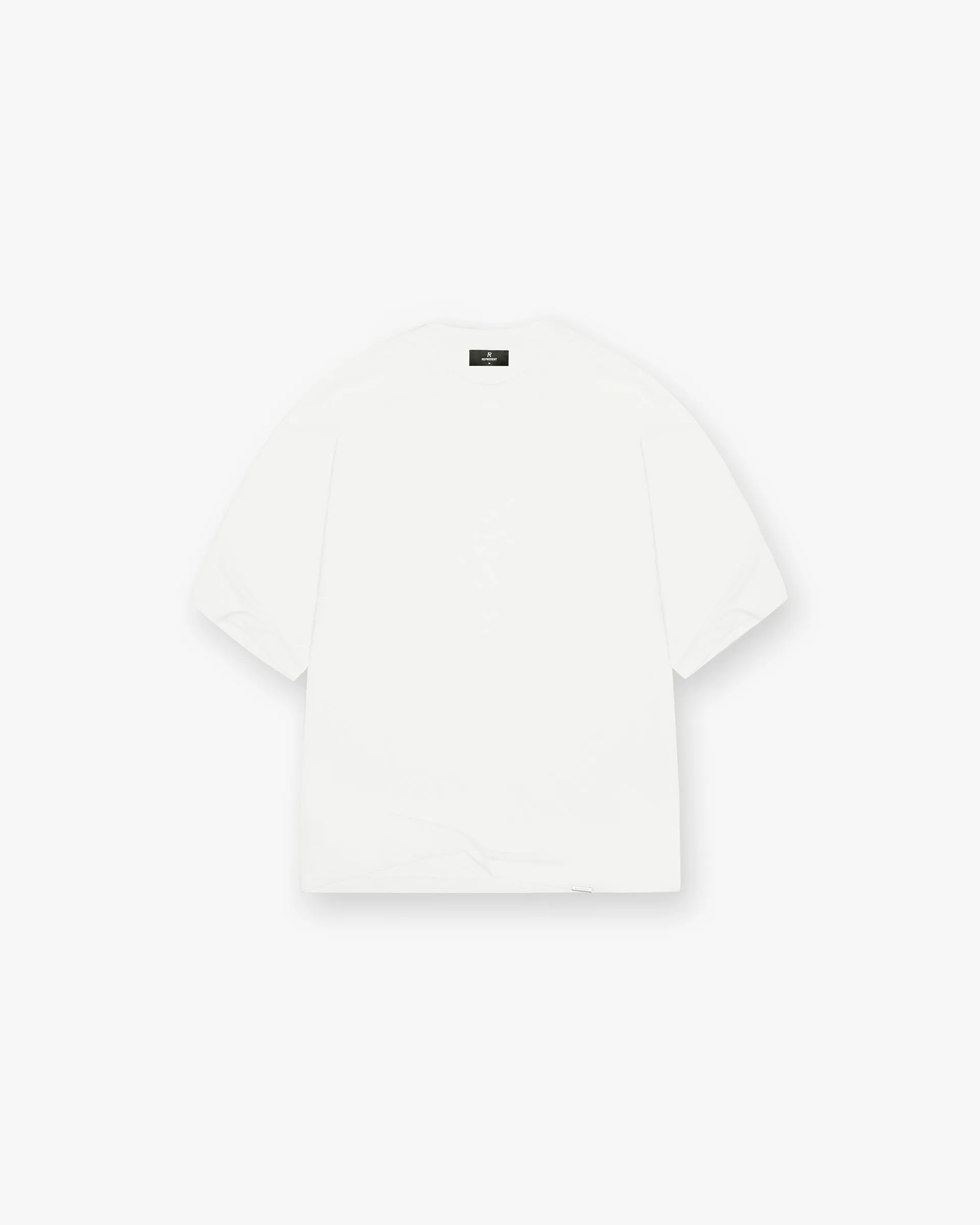 Initial Boxy T-Shirt - Flat White Timeless Top Tagless Comfort