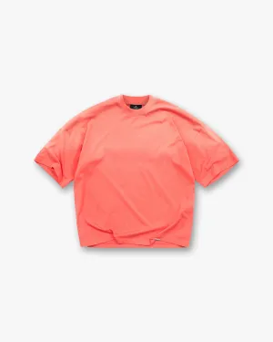 Holiday Style Trend Initial Boxy T-Shirt - Vintage Red